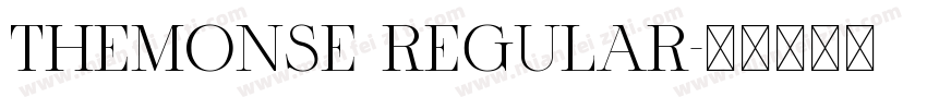 TheMonse Regular字体转换
